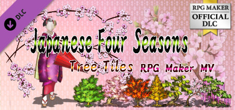 RPG Maker MV - Japanese Four Seasons Tree Tiles