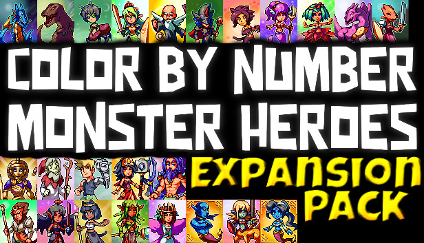 Color by Number - Monster Heroes - Expansion Pack Steam capsule image