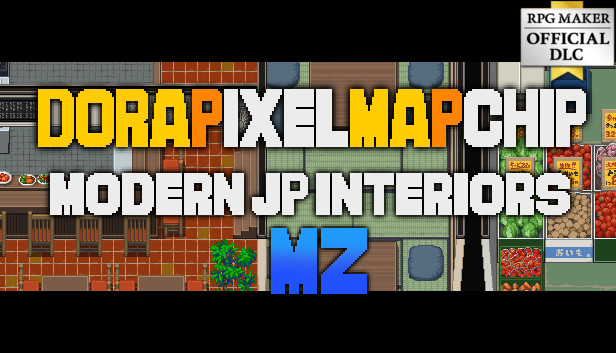 RPG Maker MZ - DorapixelMapChips - Modern JP Interiors Steam capsule image