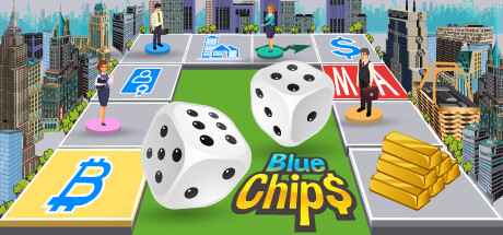 Blue Chips: economic multiplayer board game header