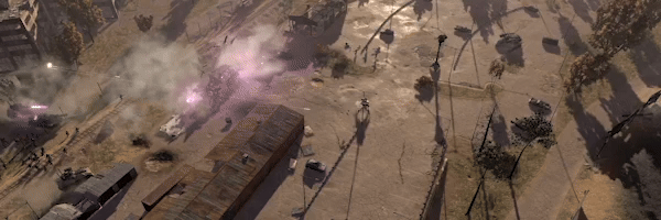 wybuchy w mieście i walki z robotami skynetu w Terminator: Dark Fate - Defiance