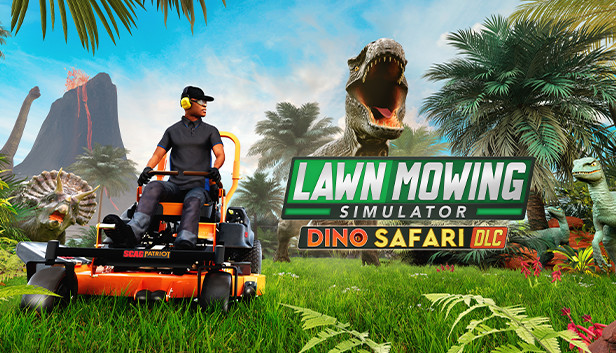 Lawn Mowing Simulator - Dino Safari Steam capsule image