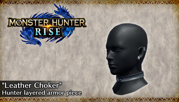 Monster Hunter Rise - "Leather Choker" Hunter layered armor piece Steam capsule image