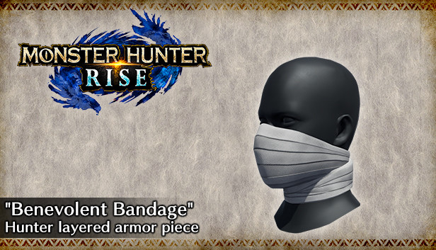 Monster Hunter Rise - "Benevolent Bandage" Hunter layered armor piece Steam capsule image