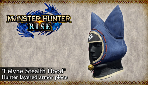 Monster Hunter Rise - "Felyne Stealth Hood" Hunter layered armor piece Steam capsule image