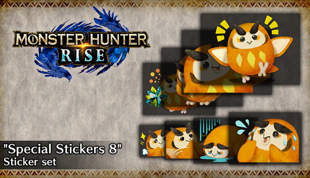 Monster Hunter Rise - "Special Stickers 8" sticker set Steam capsule image