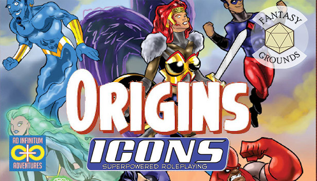 Fantasy Grounds - ICONS: Origins Steam capsule image
