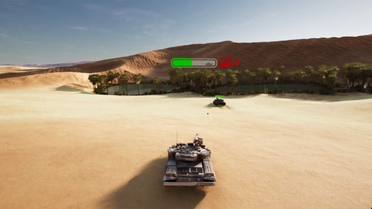 VR中的T90坦克战斗模拟器