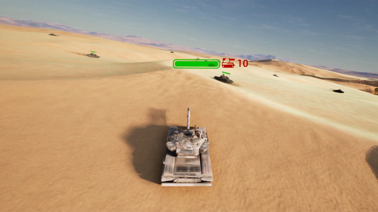 VR中的T90坦克战斗模拟器