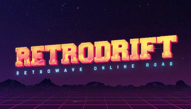 RetroDrift: Retrowave Online Road Steam capsule image