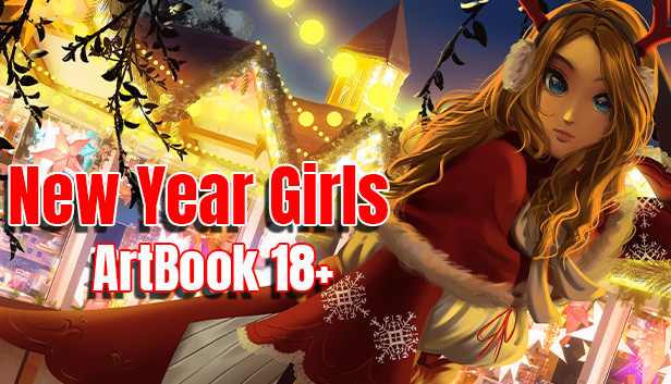 New Year Girls - Artbook 18+ Steam capsule image
