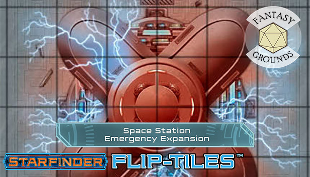 Fantasy Grounds - Starfinder FlipTiles - Space Station Emergency Expansion Steam capsule image
