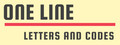 One Line: Letters and Codes