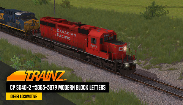 Trainz 2022 DLC - CP SD40-2 #5865-5879 Modern Block Letters Steam capsule image