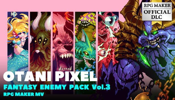RPG Maker MV - Otani Pixel Fantasy Enemy Pack Vol.3 Steam capsule image