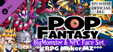RPG Maker MZ - POP FANTASY BigMonster and NPC Face Set header image