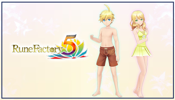 Rune Factory 5 - The Elf and the Hidden Royal Lineage Swimsuit Set + New Ranger Care Package Item Pack Steam capsule image