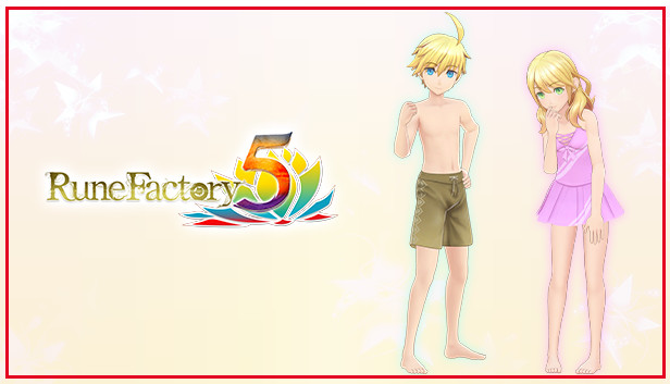 Rune Factory 5 - The Resplendent Butterfly and the Priest Swimsuit Set + New Ranger Care Package Item Pack Steam capsule image