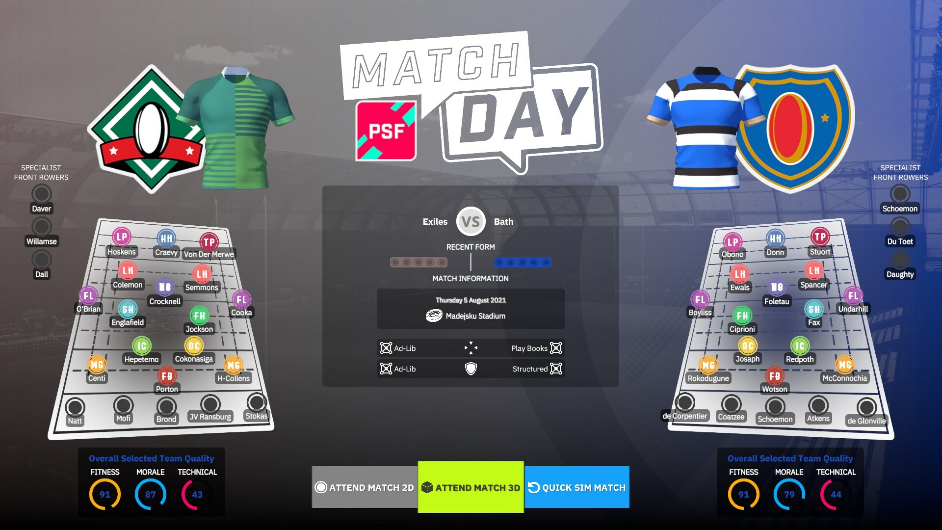 Rugby Union Team Manager 4 Screenshots · SteamDB