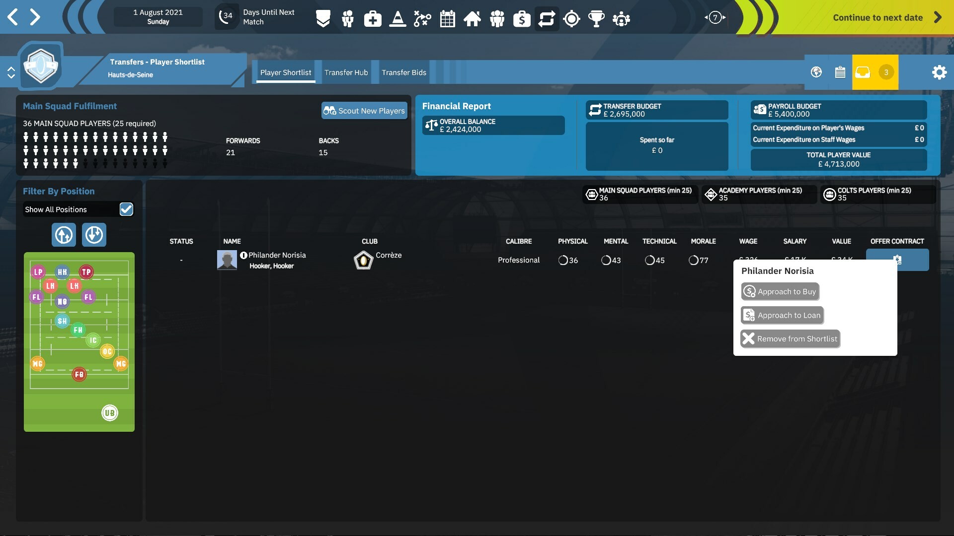 Rugby Union Team Manager 4 Screenshots · SteamDB