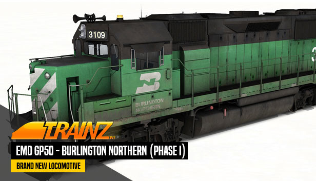 Trainz 2022 DLC - EMD GP50 - Burlington Northern (Phase I) Steam capsule image