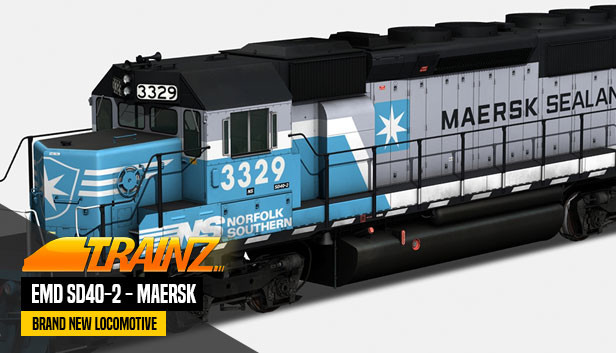 Trainz 2022 DLC - EMD SD40-2 - Maersk Steam capsule image
