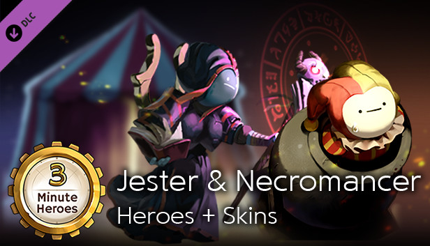 3 Minute Heroes - Jester & Necromancer Heroes + Skins Steam capsule image
