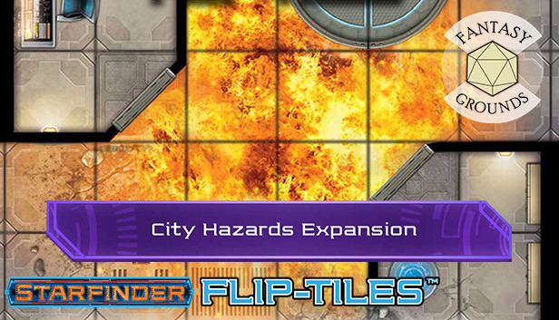 Fantasy Grounds - Starfinder Flip-Tiles - City Hazards Expansion Steam capsule image