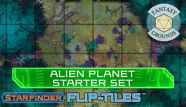 Fantasy Grounds - Starfinder RPG - Flip-Tiles - Alien Planet Starter Set Steam capsule image