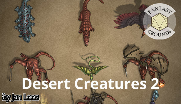 Fantasy Grounds - Jans Token Pack 33 - Desert Creatures 2 Steam capsule image