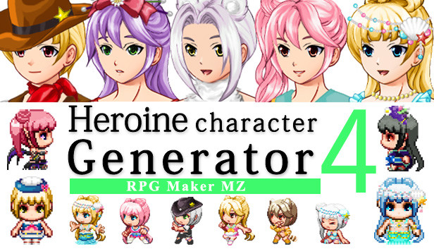 RPG Maker MZ - Heroine Character Generator 4 for MZ Steam capsule image