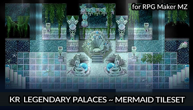 RPG Maker MZ - KR Legendary Palaces - Mermaid Tileset Steam capsule image