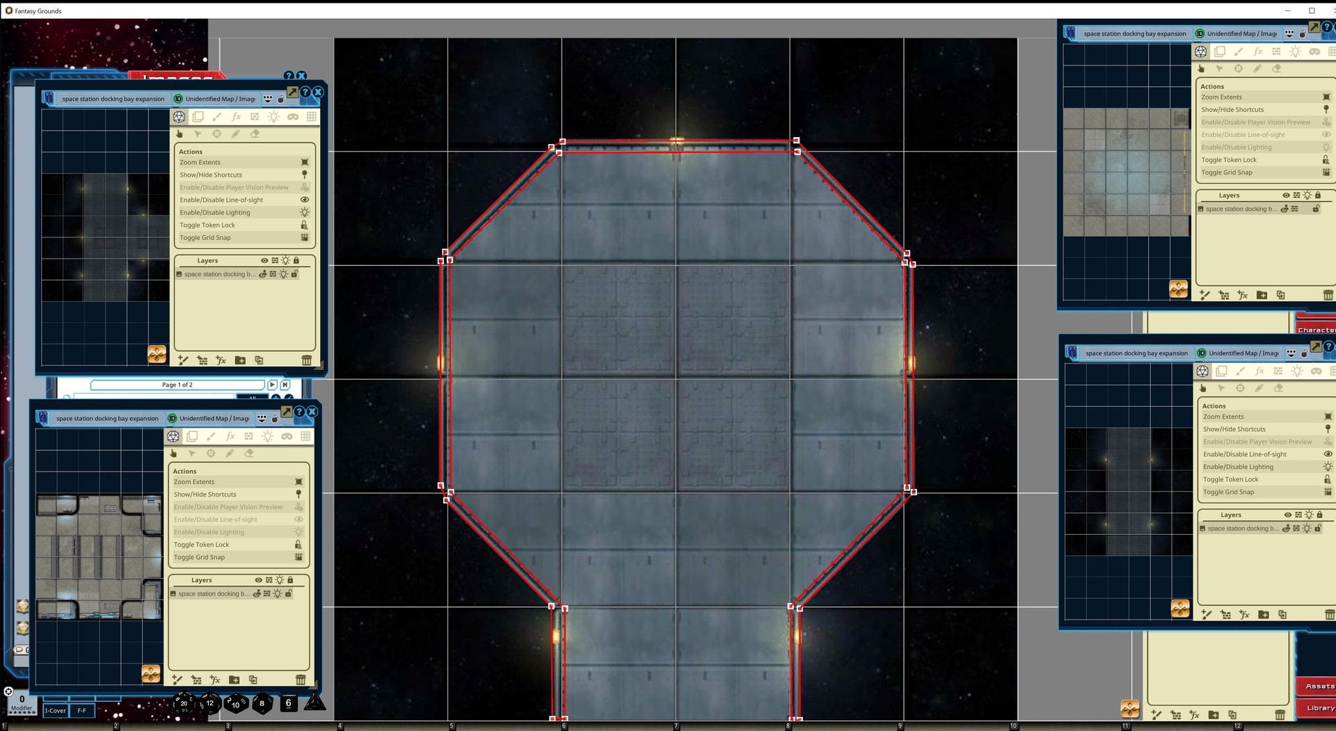 Fantasy Grounds - Starfinder Flip-Tiles - Space Station Docking Bay ...