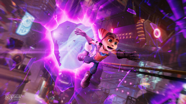 Fotos Do Slide do Jogo Ratchet & Clank Rift Apart