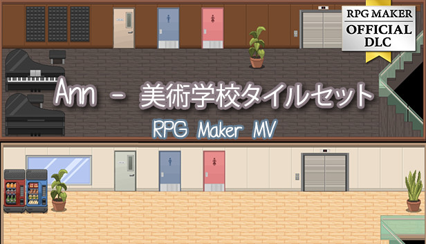 RPG Maker MV - Ann – Art School Tilesets Steam capsule image