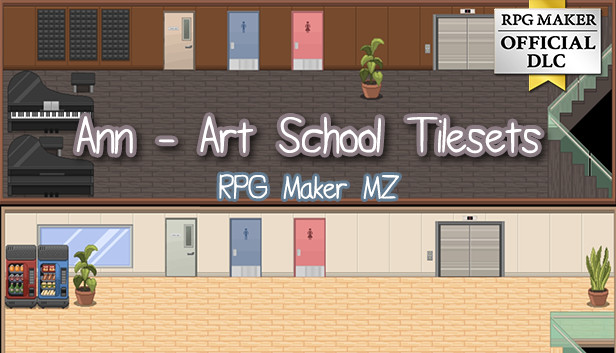 RPG Maker MZ - Ann – Art School Tilesets Steam capsule image