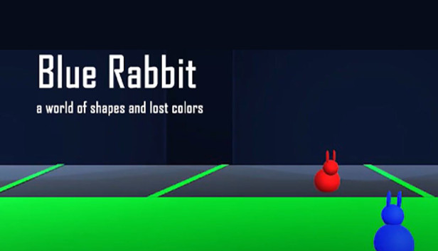 Blue rabbit a world of shapes and lost colors Steam capsule image