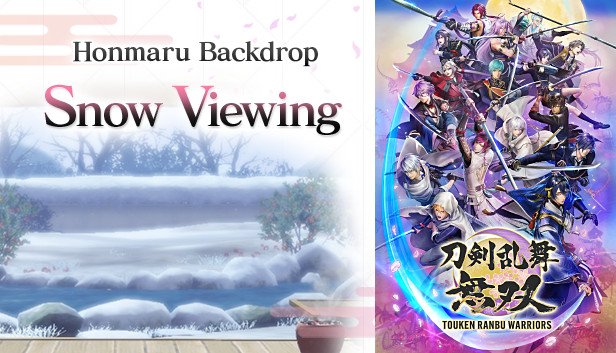 Touken Ranbu Warriors - Honmaru Backdrop "Snow Viewing" Steam capsule image