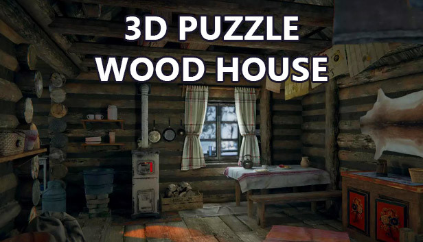 3D PUZZLE - Wood House Steam capsule image
