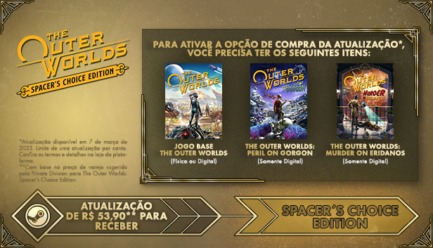 Veja quais são os requisitos mínimos para jogar The Outer Worlds