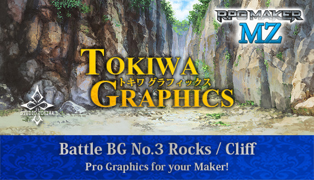 RPG Maker MZ - TOKIWA GRAPHICS Battle BG No.3 Rocks/Cliff Steam capsule image