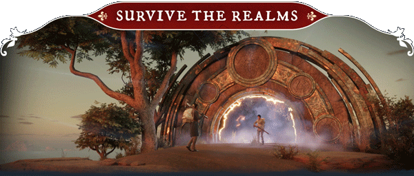 GIF Nightingale game trình diễn các Realm thế giới đa dạng qua cổng dịch chuyển