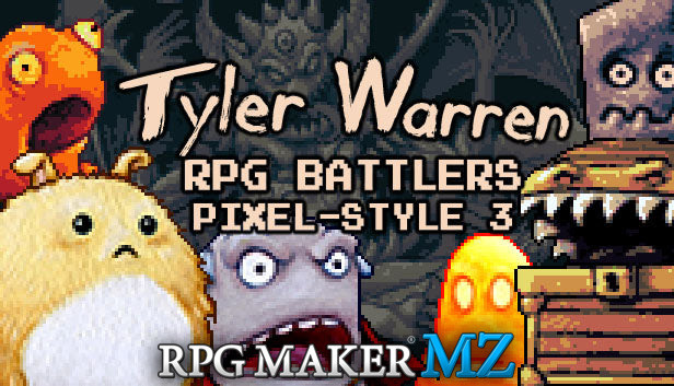 RPG Maker MZ - Tyler Warren RPG Battlers Pixel Style 3 Steam capsule image