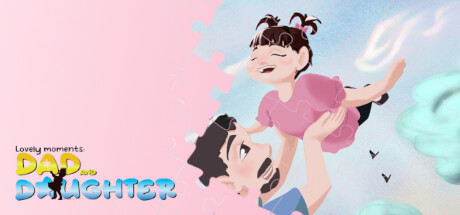 Lovely Moments: Dad and daughter. Jigsaw Puzzle Game Cover Image
