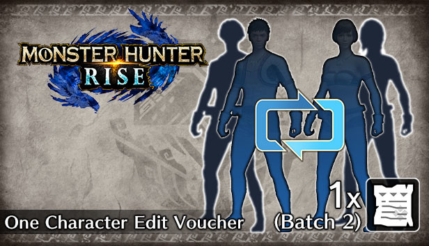 Monster Hunter Rise - One Character Edit Voucher (Batch 2) Steam capsule image