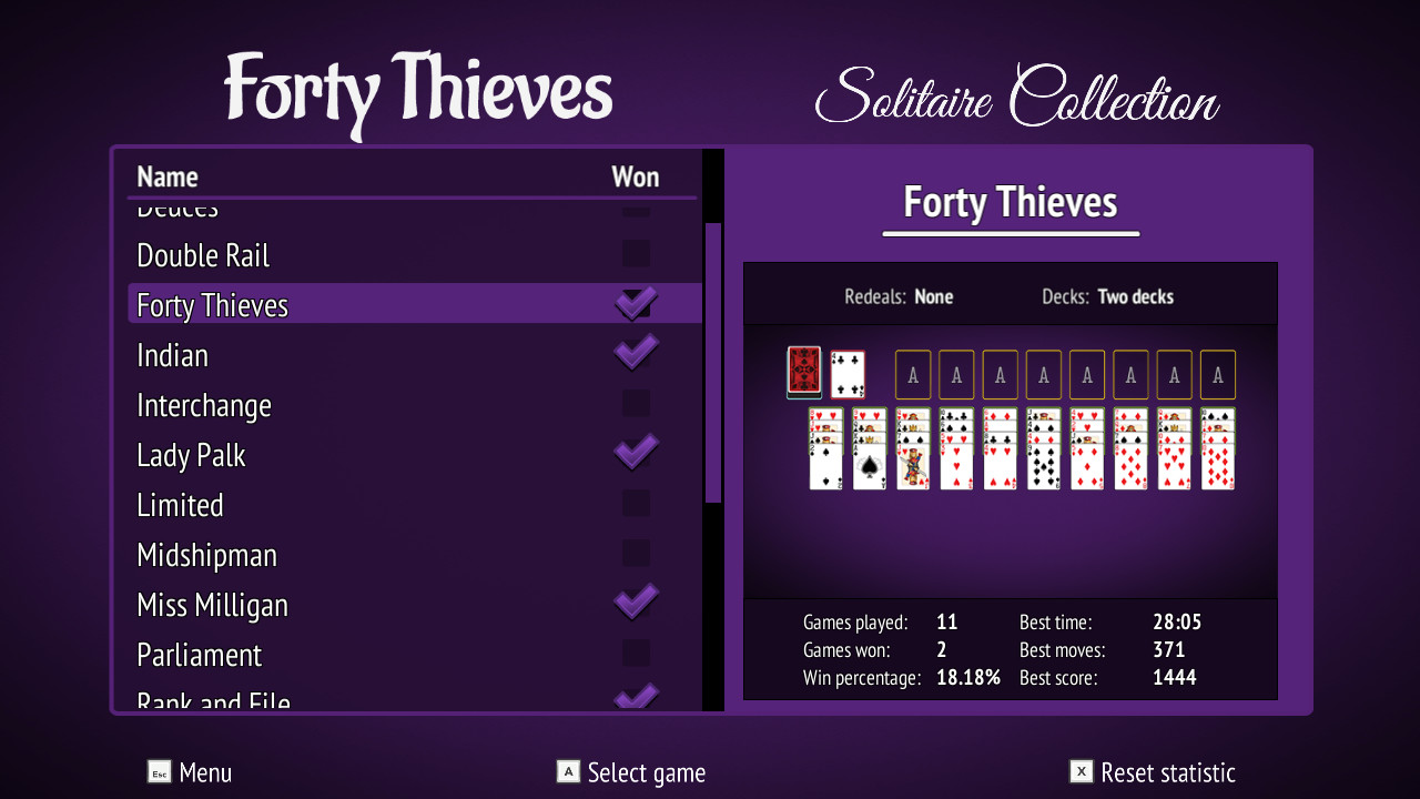 Cambio irregular Expulsar a Forty Thieves Solitaire Collection en Steam