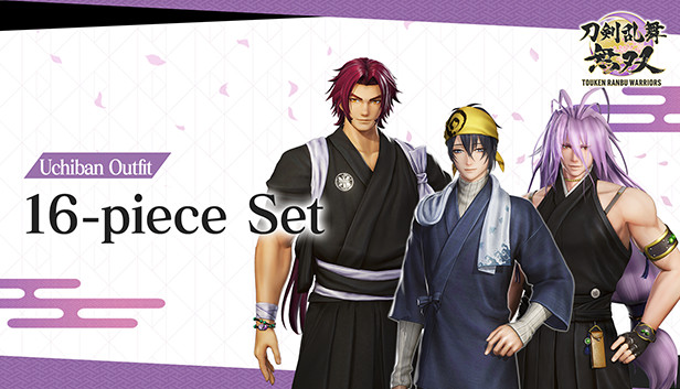 Touken Ranbu Warriors - Uchiban Outfit 16-piece Set Steam capsule image