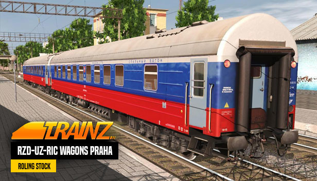 Trainz Plus DLC - RZD-UZ-RIC Wagons Praha Steam capsule image
