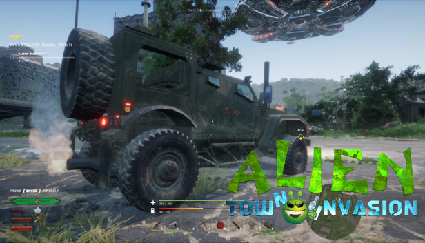 Alien Town Invasion Steam capsule image