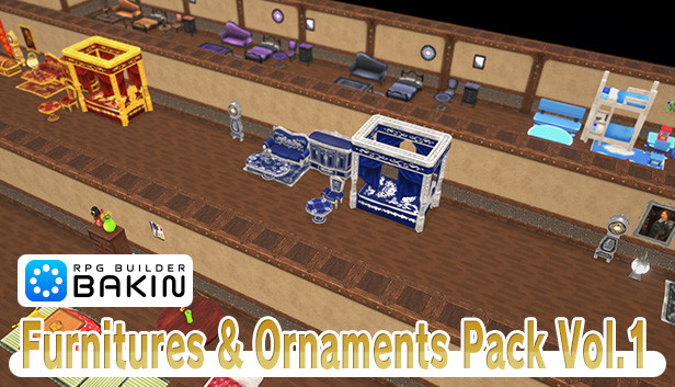 RPG Developer Bakin Furnitures & Ornaments Pack Vol.1 Steam capsule image